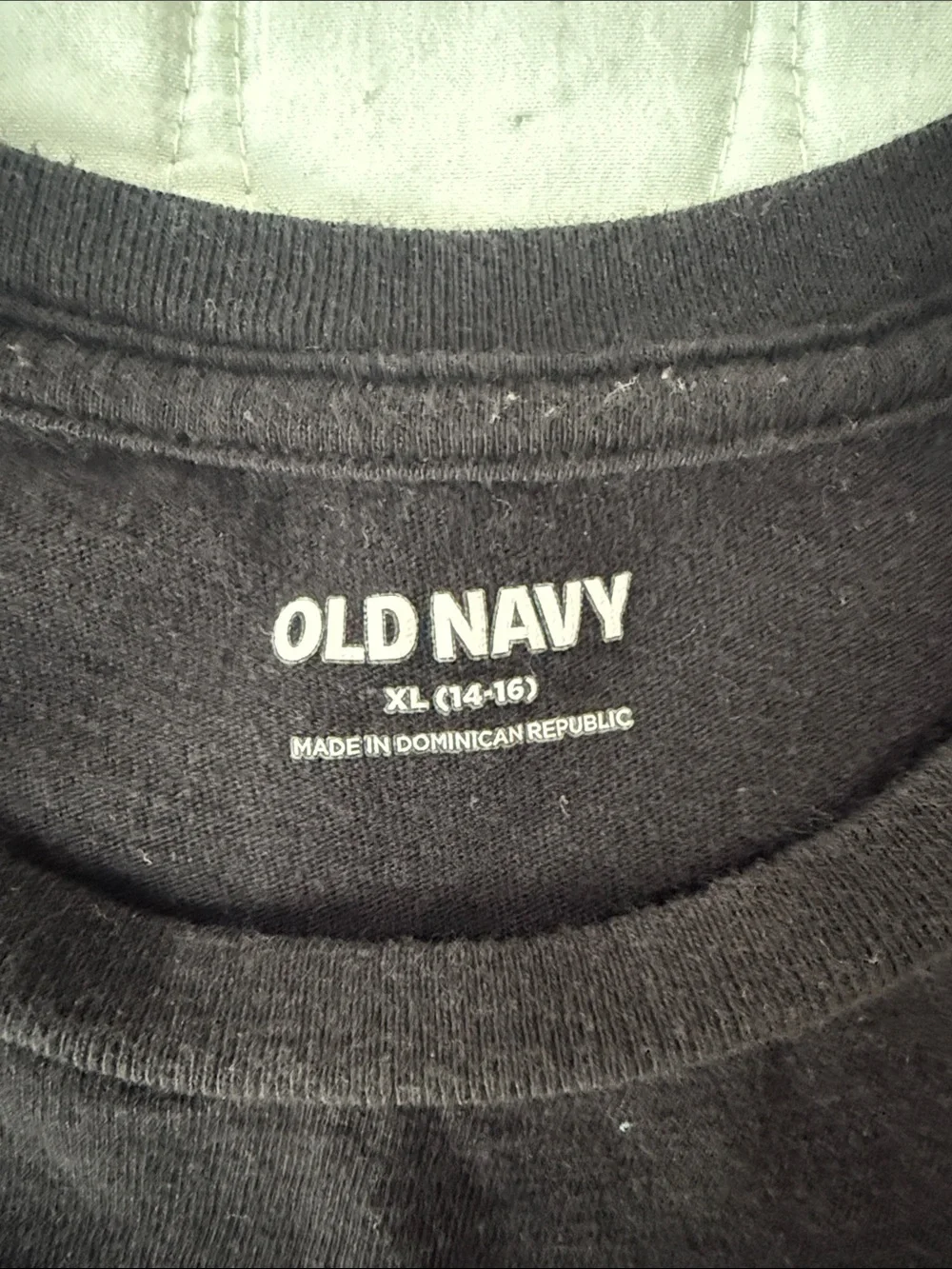 Old Navy Black Short Sleeve Tee with Red Planet Graphic Mars
